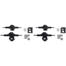 2Set 6,25 Tum Meraki Surf Skate Truck Aluminiumlegering Land Surfskate Board Truck Part Supply Roterbart Fjäderfäste, Svart