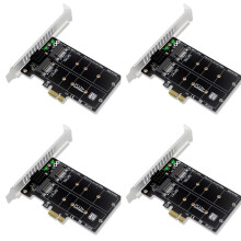 4X Tarjeta Adaptadora PH58 2 X M2  una PCIE Tarjeta de Visualización de Doble Disco Divisor  Tarjeta de Expansión PCIe X1 una NGFF M2  SSD