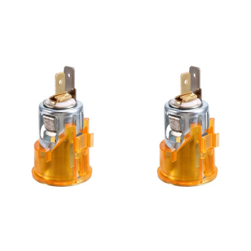 2X Car Cigarette Lighter Base Cigarette Lighter Socket Plug Elements Bezel 51167052720 for  Car Accessories