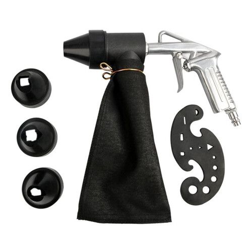 2X Pneumatic Sandblasting Tool Kit Sand Blasting Machine Set Versatile Sandblaster Handheld 1