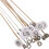 100Pcs Tuning Pin Nails&100Pcs Rivets,with L-Shape Tuning Wrench,100 String Laiyaqin String 6