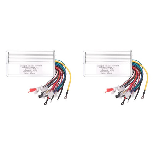 2X for 48V 60V 64V 72V Systems 1500W Brushless Motor Controller with Reverse Function for EBikes Scooters Motorcycles 1