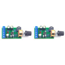 2X TDA2822M Stereo Audio Amplifier Board 2.0 Stereo Amplifier Board 1.8-12V Portable Radio Amplifier Board