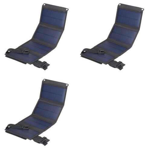 3X Foldable Solar Panel Solar Cell with USB Output Solar Charger for Camping Cell Phone Tablet Devices Power Bank B