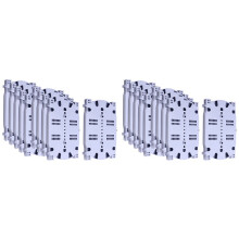 20PCS 12 Cores Optical Fiber Splice Tray FTTH Fusion Tray with Cover Used in Fiber Closure Distribution Box