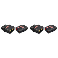 4X QS8-S Heavy Duty Battery Connector Anti-Spark Gold Connector Large Power Plug for RC Plant Protection Drone Car Model