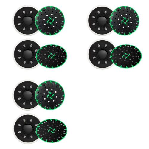 Soft Sanding Pad + Hard Sanding Pad for  RO 150 FEQ Sander, 6 Inch Back- Sanding Discs (6-Pack)