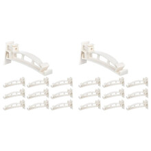20 Pack 5 Inch Gutter Hangers K-Style Hidden Roof Gutter Support Bracket for Repairing Sagging, Traditional