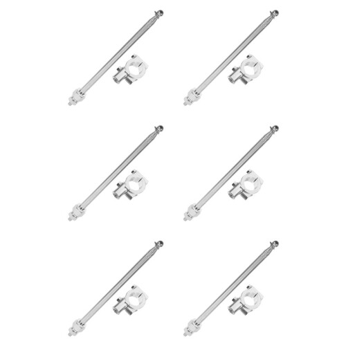 6X Mât de Drapeau de Vélo, Support de Guidon de Vélo, Support de Montage, Accessoires de Support de Mât de Drapeau 1