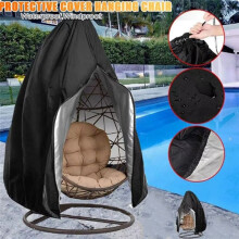 Chair Garden Outdoor Cover Waterproof Dustproof Swing Chair Covers Egg Shaped Hanging Chair Dust Protector with Zipper B