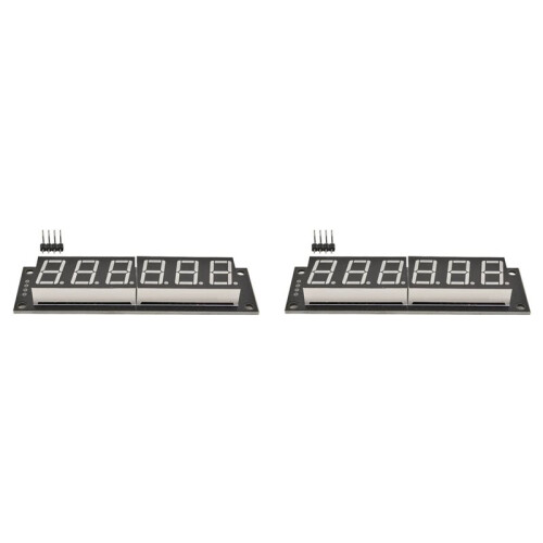 2X TM1637 6-Digit 0.56 Inch 7 Segments Digital Tube Clock Module  LED Display 1