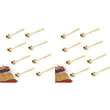 16 PCS Spoons,2.9 Inch Tiny Stainless Steel Spoons for Spices Jars, Small Condiment Spoon for Spices,Coffee