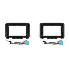 2pcs 9 Inch Car Fascia Radio Panel for Jimny JB64 2018-2020 Stereo Frame Plate Adapter Mounting Dash Bezel Kit