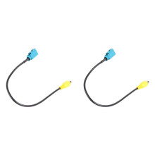 2X Fakra Z Female Naar RCA Female Video Kabel Adapter Auto Achteruitrijcamera Adapter Kabels voor (A)