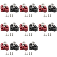 16Pcs 5/16 Inch 48V Busbar Power Terminal Block M8 Positive Negative Power Distribution Stud for RV Ship Boat