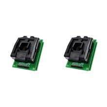 2X TQFP44 to DIP40 Burning Socket Chip Programmer TQFP44 Adapter Socket Dip40 Qfp44 ATMEGA16