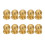 30 Pcs Cabinet Knobs Round  Knobs Bathroom Cabinet Knobs Dresser Knobs, Modern Cabinet Hardware for Kitchen Gold 2