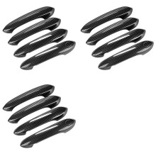 3X Carbon Fiber Outside Exterior Door Handle Cover Trim for 3 5 6 Series G20 G30 G31 G32 G01 G02 G05 G06 X3 X4 LHD
