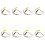 8Pcs 4 Pin Car Reverse Camera Retention Wiring Harness Cable Plug Adapter Connector Fit for 1