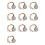 10X RFID Card Reader Small  Metal Access Control IP65 Waterproof 125Khz ID Access Control Card Reader with WG26 2