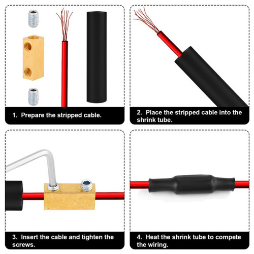 40x 8 AWG Wire Connectors,20Amp Wire Splicing Kit Quick Connection Terminal Yellow Circuit Terminals 2