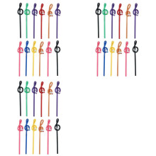 36Pcs Students Note Pencils Musical Note Pencils with Eraser Colorful Music Pencils Wooden Treble Clef Bent Pencil