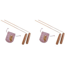 4 PCS Copper Dowsing Rods Kit - Natural Walnut Wooden Handles Divining Rods -Detect Water Spirit , for Gold,Paranormal
