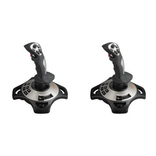 2X PXN-2113 Pro Flight Simulator Joystick USB Gamepad Controller for PC Ergonomic Handle for Various Flight Games