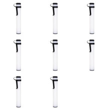 8X  Cart Sand Holder Portable Sand Bottles with Lid Push Cart for Outdoor Family Home  Equipment White