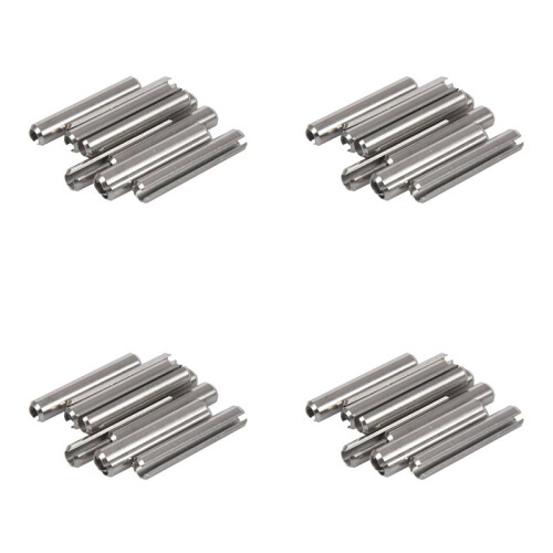 40Pcs M5x30mm 304 Stainless Steel Split Spring Roll Dowel Pins