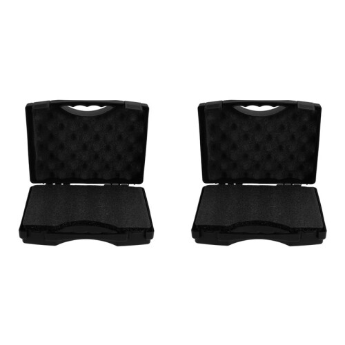2X Microphone Storage Box Home Recording Equipment Case Carrying Holder Electronics Pouch Travel