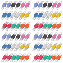 72pcs AMI/Midi Fuse,12V-58V Copper Plated High Current Bolt- Fuse Assortment,for Automotive Car Truck Marine Boat