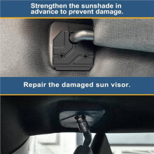 Sun Visor Repair Kit for RAM 1500 2019-2023, 4 Packs Sun Visor Clip for Trucks, Aluminum Alloy Visor Clip