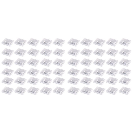 60pcs USB Flash Drive Boxes Protector Transparent Clear Storage Case Dustproof USB Stick Packaging for Memory Drives