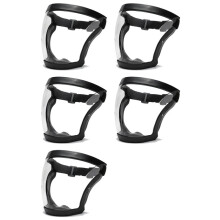 5X Full Face Protective Glasses HD Anti-Dust, Anti-Droplet, Anti-Fume, Electric Welding Riding Protective Mask Black