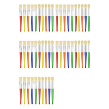 50pcs Large Paint Brushes Round and Flat Preschool Paint Brushes for Washable Paint Acrylic Paint for Toddler