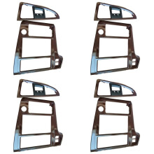 4X for Pathfinder Qx4 2001-2004 Dashboard Air Outlet Cover Air Conditioning Panel Cover Dark Wood Color