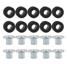 120Pcs Motorcycle Rubber Grommets Bolts for Fairing Rubber Grommets Kit Washer Assortment