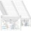 200 Pcs Clear Envelopes with Button Snap Closure, A4 Letter Plastic Envelope Folders for Documents Waterproof Envelope 2