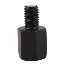 10 Motorcycle Mirror Adapters, Converts 8mm to 10mm, Black