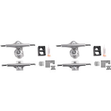 2 Set 6.25Inch Meraki Surf Skate Truck Aluminium Alloy Land Surfskate Board Supply Rotatable Spring Bracket,Silver