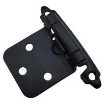 20X Doors Hinges 10pcs Cabinet Drawer Hardware Heavy-Duty Overlay Reused Self-Closing W/ Screws Cold-Rolled Steel
