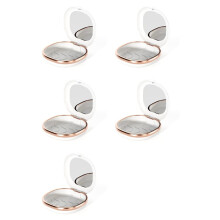 5X Braces Case with Mirror Dental Retainer Box Case Magnetic Aligner Mouth Guard Container,A