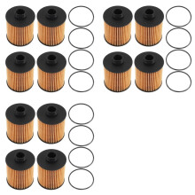 12PCS Car Oil Filter for- 3008 408 308 308S 508 4008 5008 for C4 C5 1.6T 2013-2014 1612565980 9807989080
