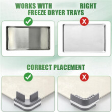 160-Piece Tray Stacker Set for Harvest Right Freeze Dryer - Enhances Storage & Stability of Freeze-Dried Food Grey