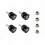 8X Motorcycle Top Case Bracket Base Plate Bushing Pad Buckle Spacers Tail Box Rear Trunk Luggage Case Side Box Bracket 3