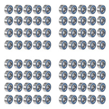 80PCS MR105-2RS 5X10X4mm Bearing Steel Double-Shielded Miniature Bearings,