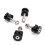 8X Motorcycle Top Case Bracket Base Plate Bushing Pad Buckle Spacers Tail Box Rear Trunk Luggage Case Side Box Bracket 6