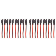 20PCS 15CM SAE 2 Pin Quick Connector Disconnect Plug 14AWG SAE Extension Cable Wire Harness for Motorcycle Solar Panel