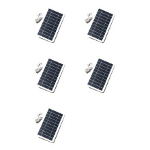 5X 5V High Power USB Solar Panel Outdoor Waterproof Hike Camping Portable Cells Battery Solar Charger for Mobile Phone